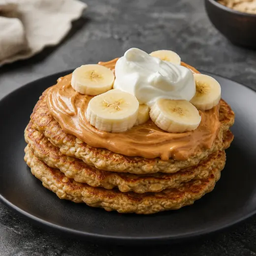 Pancakes banane et beurre de cacahuète, recette du catalogue complet